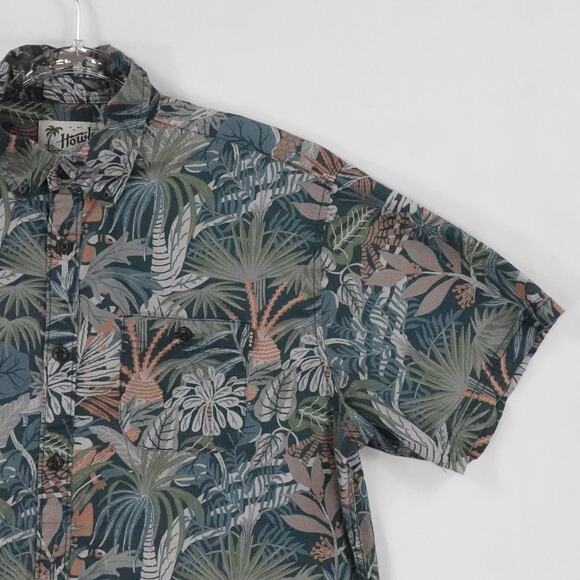 Howler Brothers Shirt Mens Large Tropical Jungle Print Button Up Vacation Casual - Picture 6 of 16